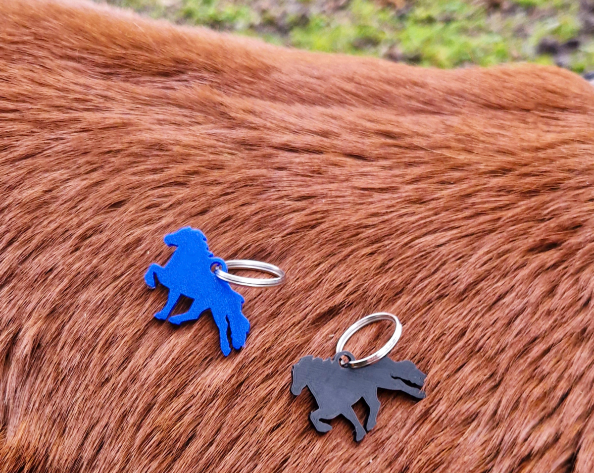 Key ring with Icelandic horse